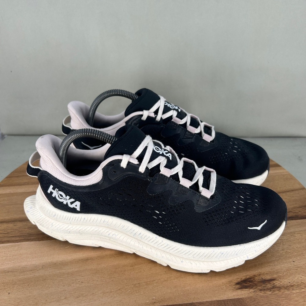 Hoka One One Kawana 2 Black White Running Shoes Comfort Womens 9.5 B Cushioned